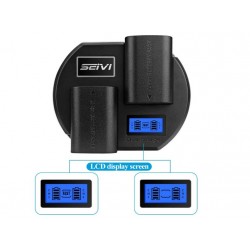 USB Fast Dual Charger for Canon LP-E6 batteries