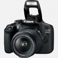 Canon EOS 2000D DSLR Camera with EF-S 18-55 mm f/3.5-5.6 IS III Lens, Black
