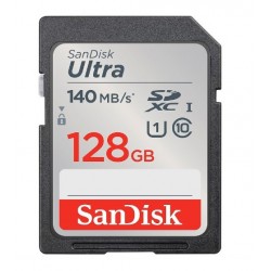 SanDisk 128GB Ultra (140Mb/s) UHS-I SDXC Memory Card (Class 10)