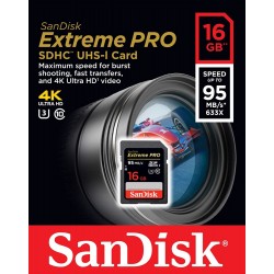 SanDisk 16GB Extreme PRO UHS-I SDHC Memory Card (Class 10)