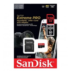 SanDisk 128GB Extreme Pro (200MB/S) Micro SDXC Card