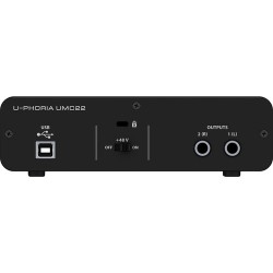 Behringer U-PHORIA UMC22 2x2 USB Audio Interface