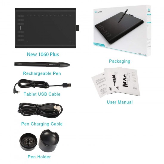 Huion New 1060 Plus Graphic Drawing Tablet 